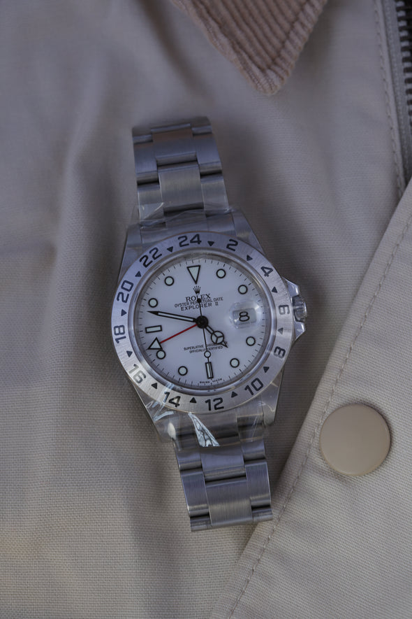 Rolex GMT Explorer II White Dial Watch Full-Set