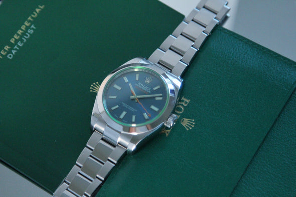 Rolex Oyster Perpetual Rare Blue Dial 36mm watch with Full-Set
