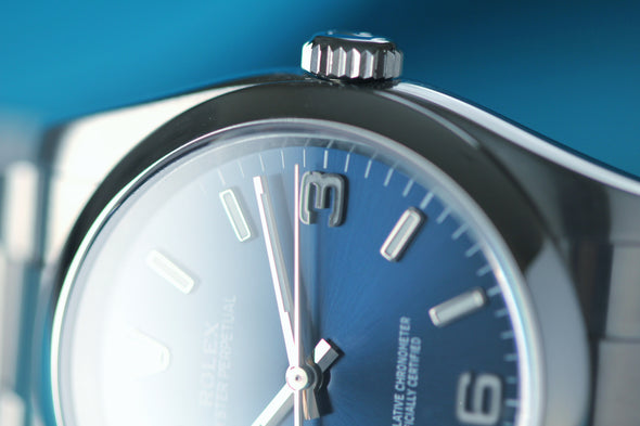 Rolex Oyster Perpetual Rare Blue Dial 36mm watch with Full-Set