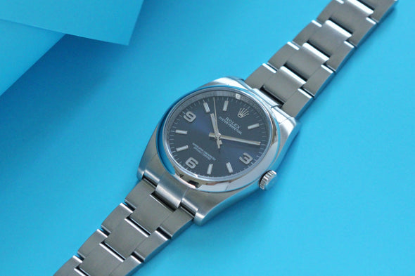 Rolex Oyster Perpetual Rare Blue Dial 36mm watch with Full-Set
