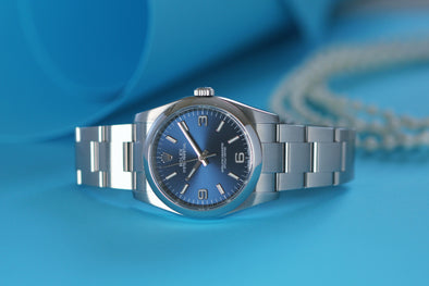 Rolex Oyster Perpetual Rare Blue Dial 36mm watch with Full-Set