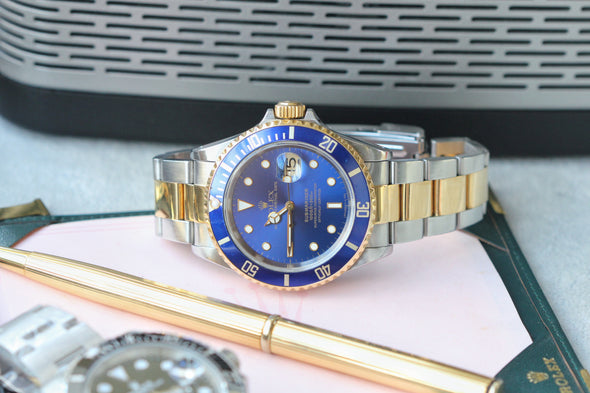 Rolex Submariner Date 16613 Watch Bluesy