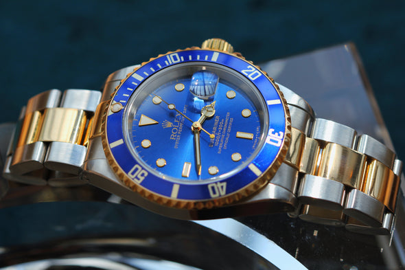 Rolex Submariner Date 16613 Watch Bluesy