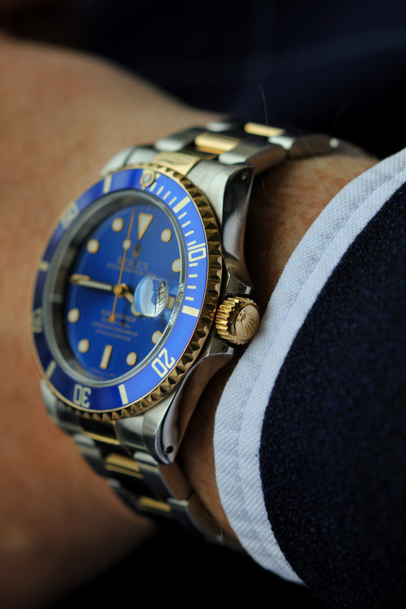 Rolex Submariner Date 16613 Watch Bluesy
