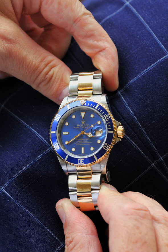Rolex Submariner Date 16613 Watch Bluesy