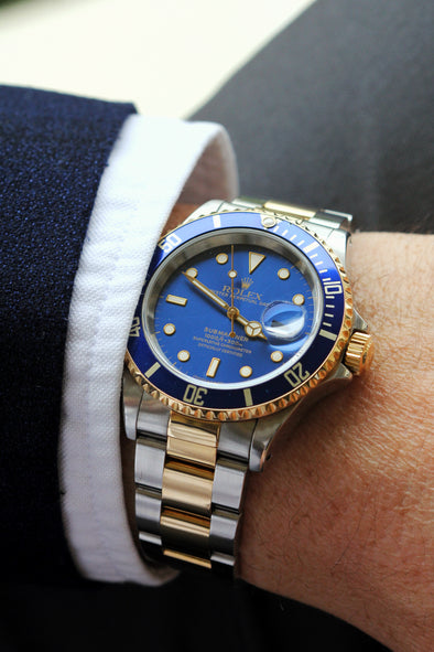 Rolex Submariner Date 16613 Watch Bluesy