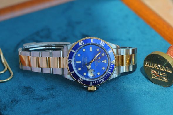 Rolex Submariner Date 16613 Watch Bluesy