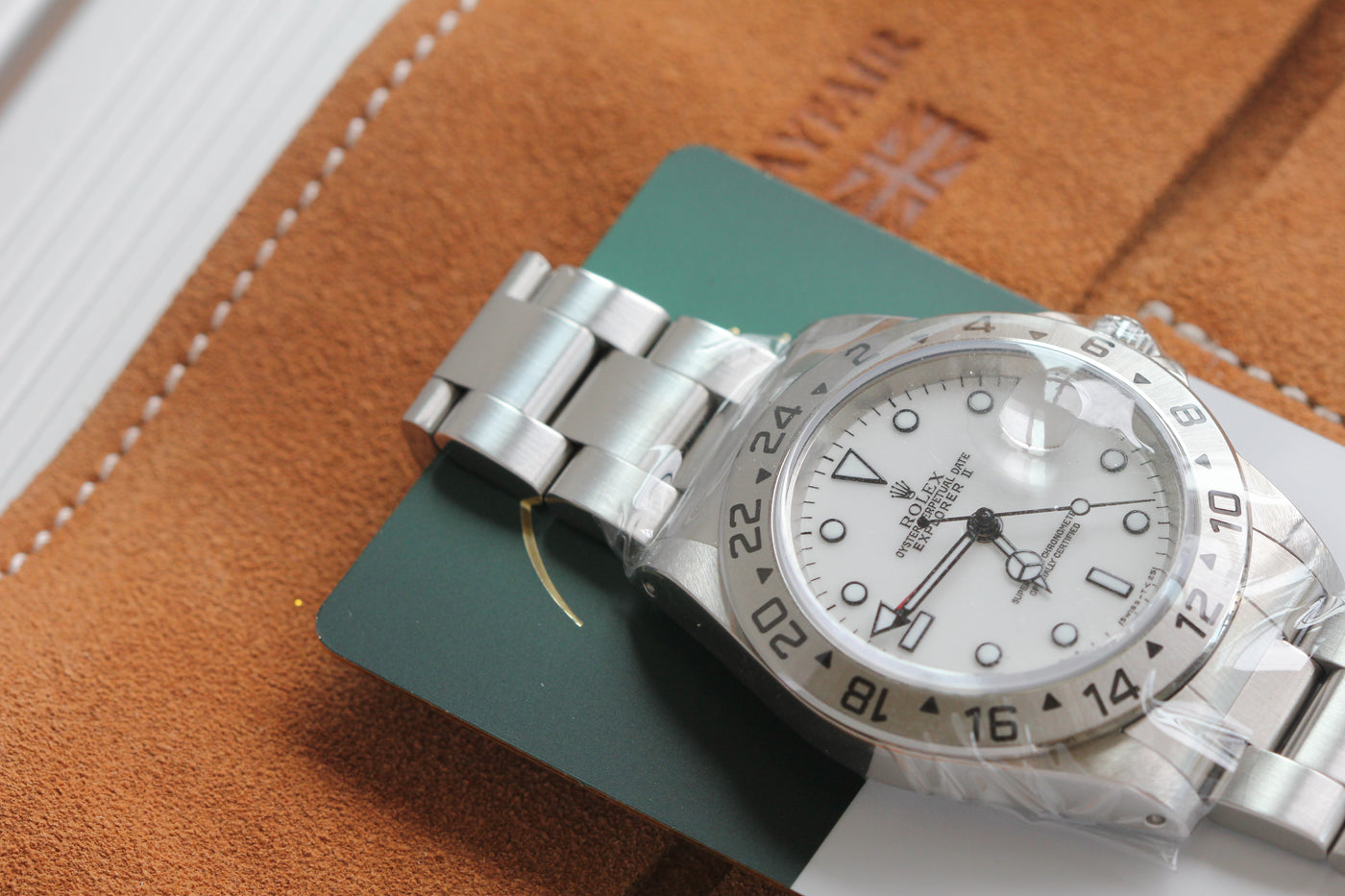 Rolex Explorer II 16570 White (T25) Dial Watch Full set and RSC