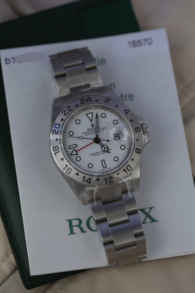 Rolex GMT Explorer II White Dial Watch Full-Set