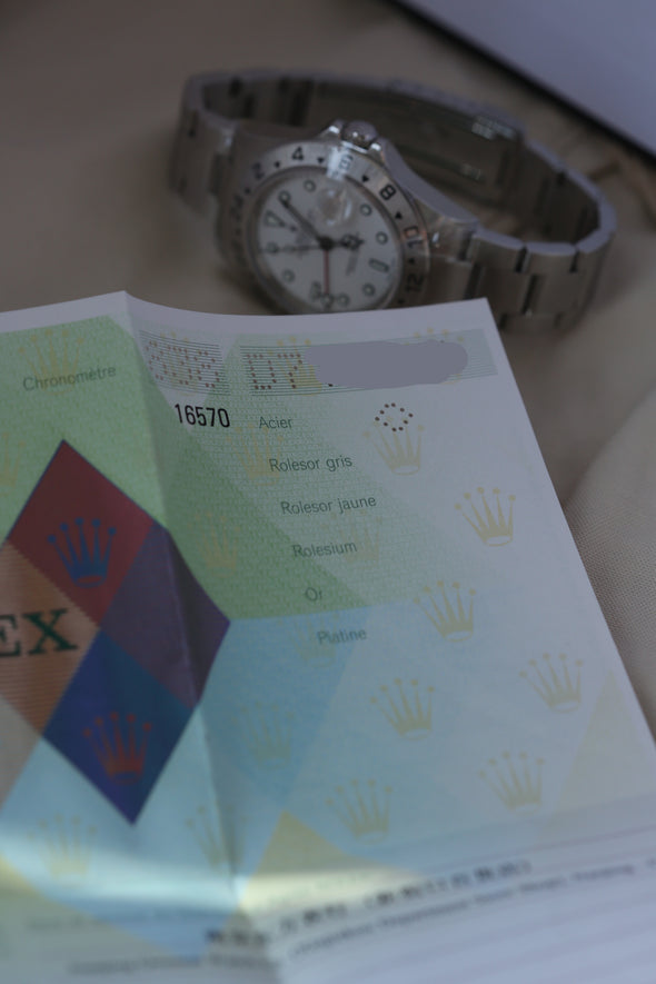 Rolex GMT Explorer II White Dial Watch Full-Set