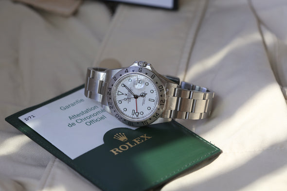Rolex GMT Explorer II White Dial Watch Full-Set