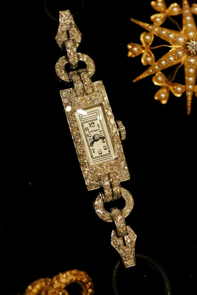 Tiffany & Co lady's diamond cocktail watch