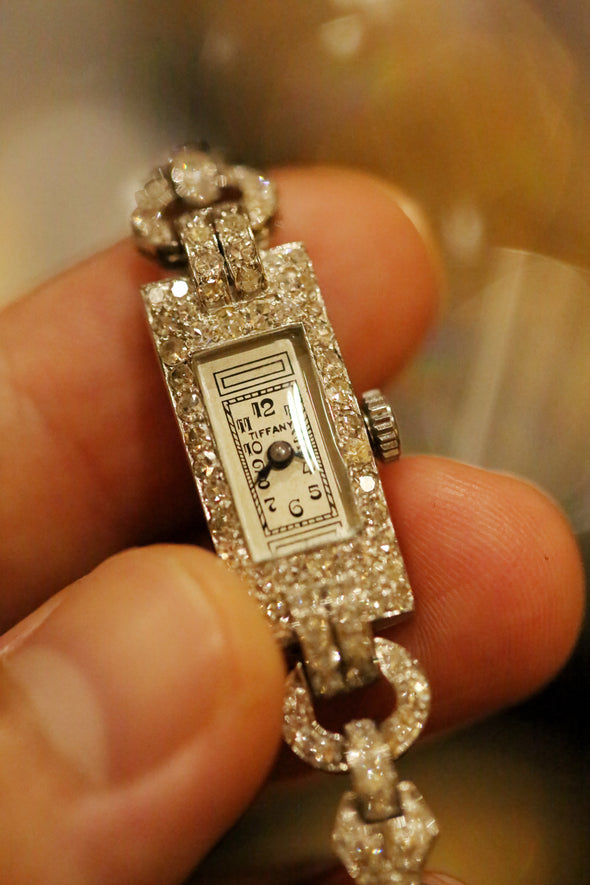 Tiffany & Co lady's diamond cocktail watch