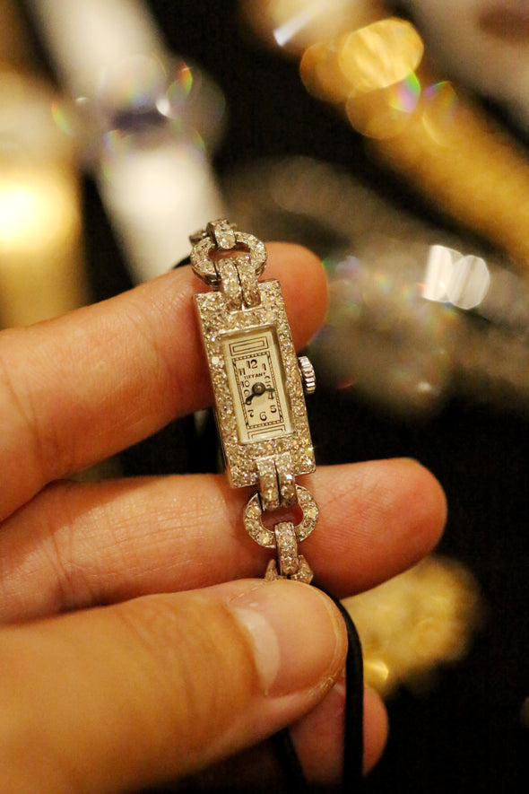Tiffany & Co lady's diamond cocktail watch