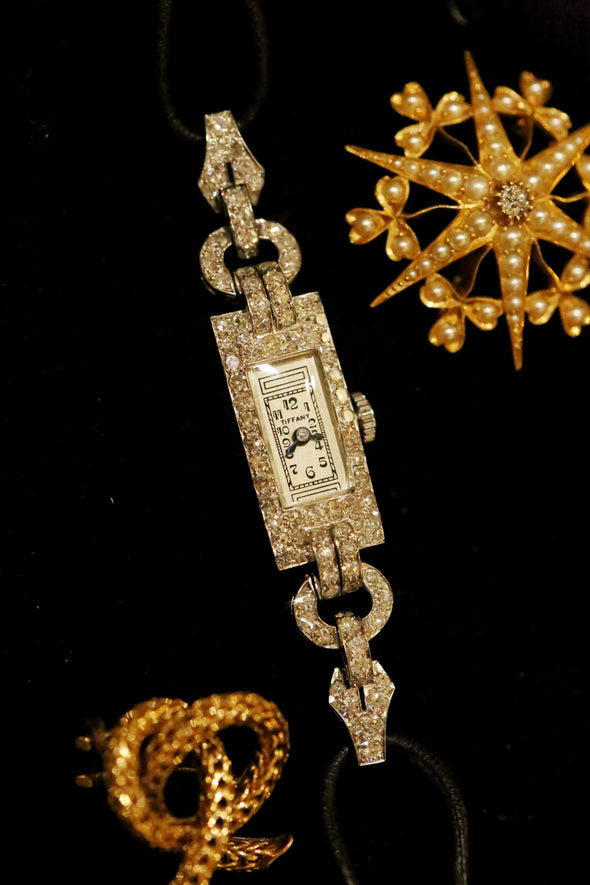 Tiffany & Co lady's diamond cocktail watch