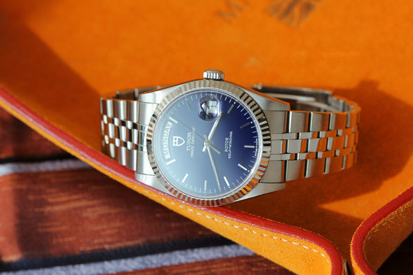 Tudor Prince Day-Date 76214 Extra Rare Blue Dial Watch