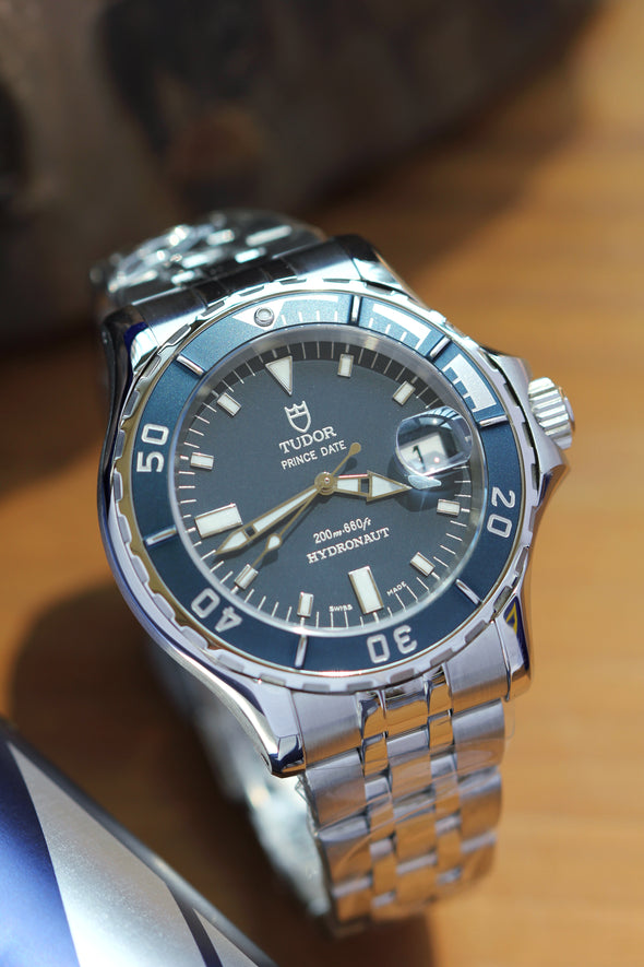 Tudor Hydronaut 89190P Rare blue dial watch