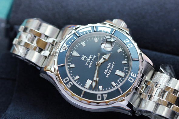 Tudor Hydronaut 89190P Rare blue dial watch