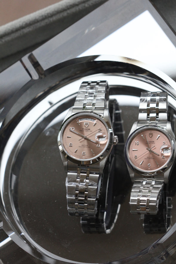 Tudor Prince Date-Day 76200 Salmon Dial Watch