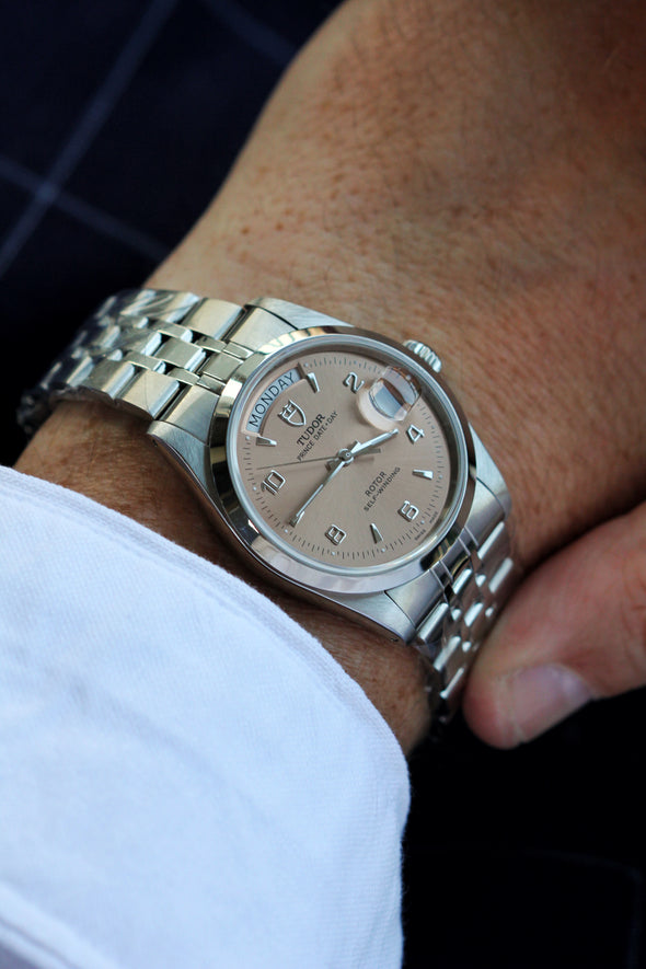 Tudor Prince Date-Day 76200 Salmon Dial Watch