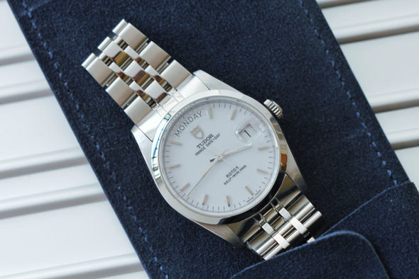 Tudor Prince Date-Day 76200 White Dial Watch
