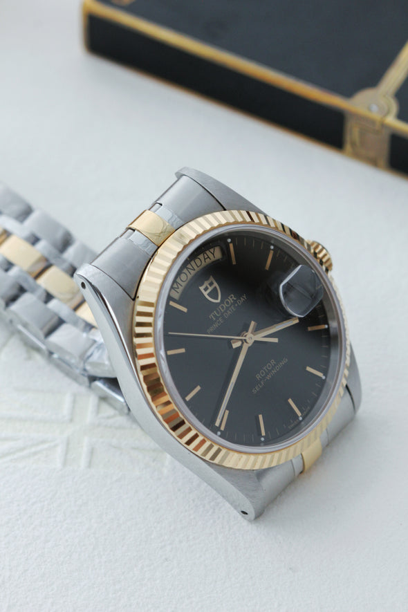 Tudor Prince Date-Day 76213 Automatic Black Dial Watch