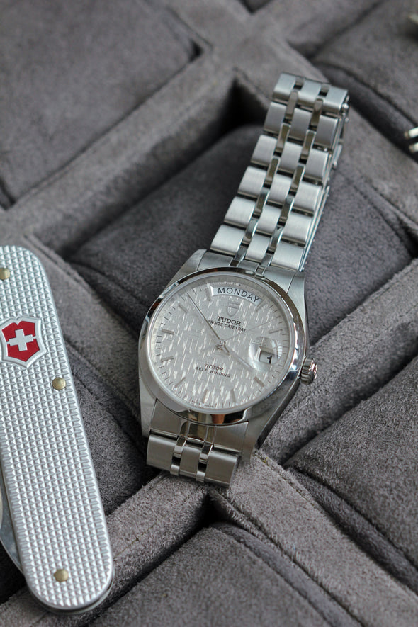 Tudor Prince Date-Day 76200 Linen Dial Full-set 2017 Watch