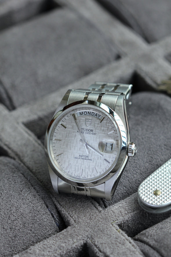 Tudor Prince Date-Day 76200 Linen Dial Full-set 2017 Watch