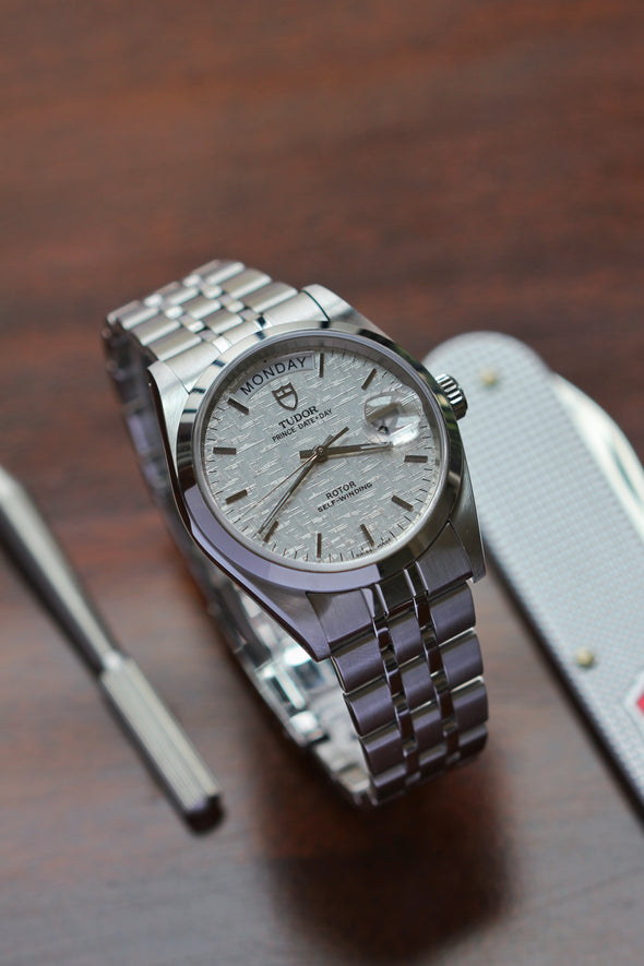 Tudor Prince Date-Day 76200 Linen Dial Full-set 2017 Watch