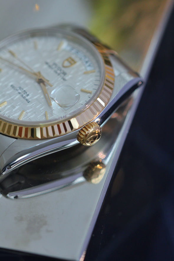 Tudor Prince Date-Day 76213 White Linen Dial watch