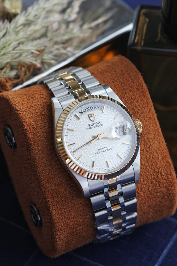Tudor Prince Date-Day 76213 White Linen Dial watch