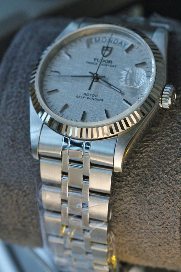 Tudor Prince Date-Day 76214 Automatic Linen dial Watch