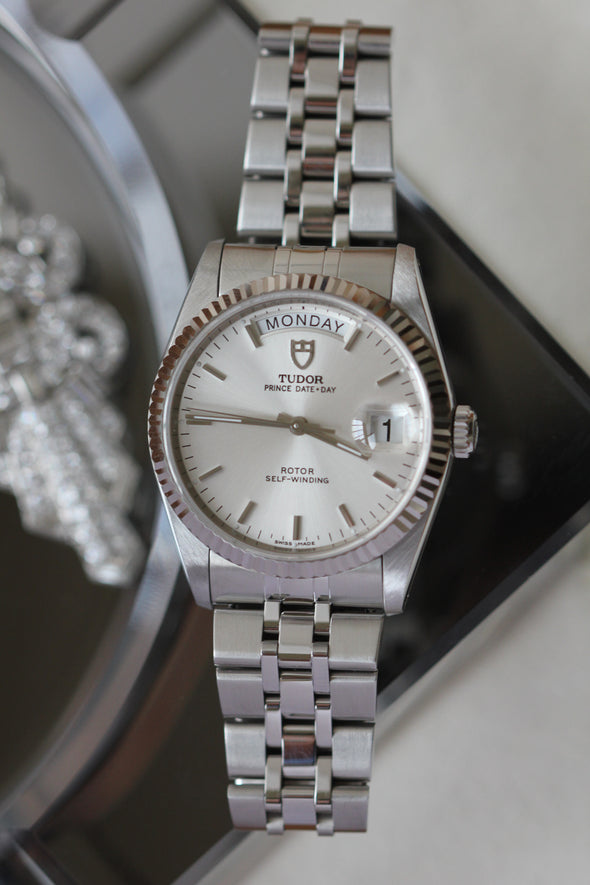 Tudor Prince Date-Day 76214 Sunburst Dial Watch 2015 Full-Set