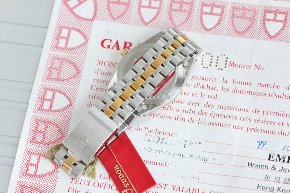 Tudor Prince Date 74033 Rare Diamonds Roman Dial Watch
