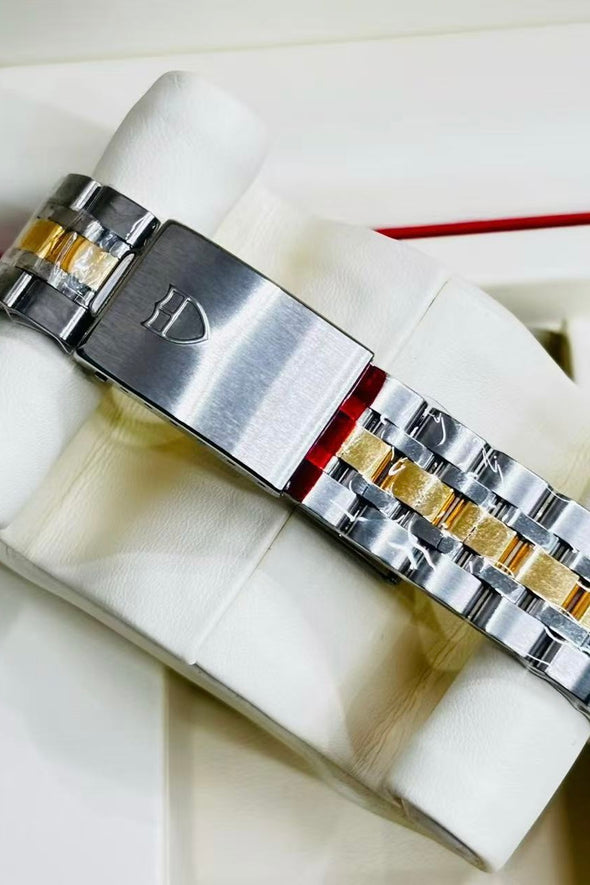 Tudor Prince Date 76213 Gold Linen Dial Watch Full-Set