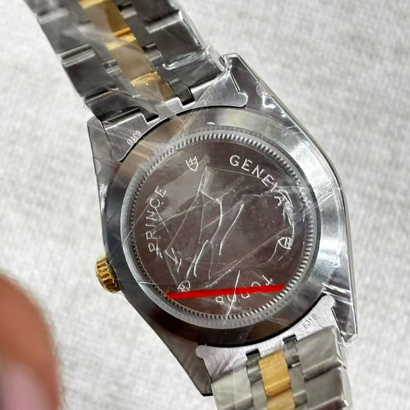 Tudor Prince Date 76213 Gold Linen Dial Watch Full-Set