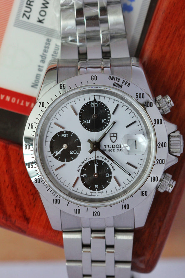 Tudor Prince Date Chronograph 79280 White Dial Watch 2007 Full-Set