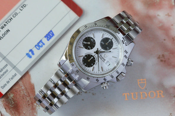 Tudor Prince Date Chronograph 79280 White Dial Watch 2007 Full-Set