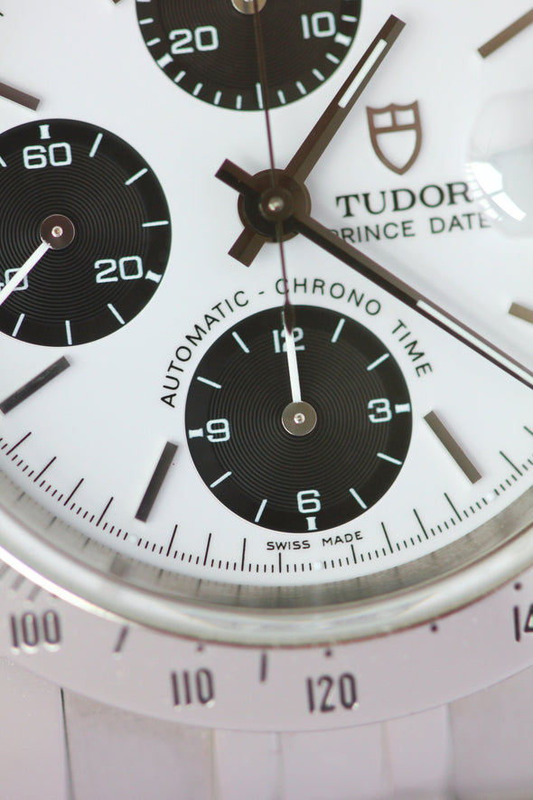 Tudor Prince Date Chronograph 79280 White Dial Watch 2007 Full-Set