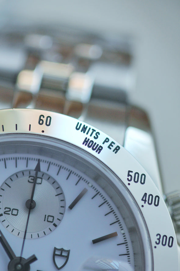 Tudor Prince Date Chronograph 79280 White Dial Watch 2009 Full-Set