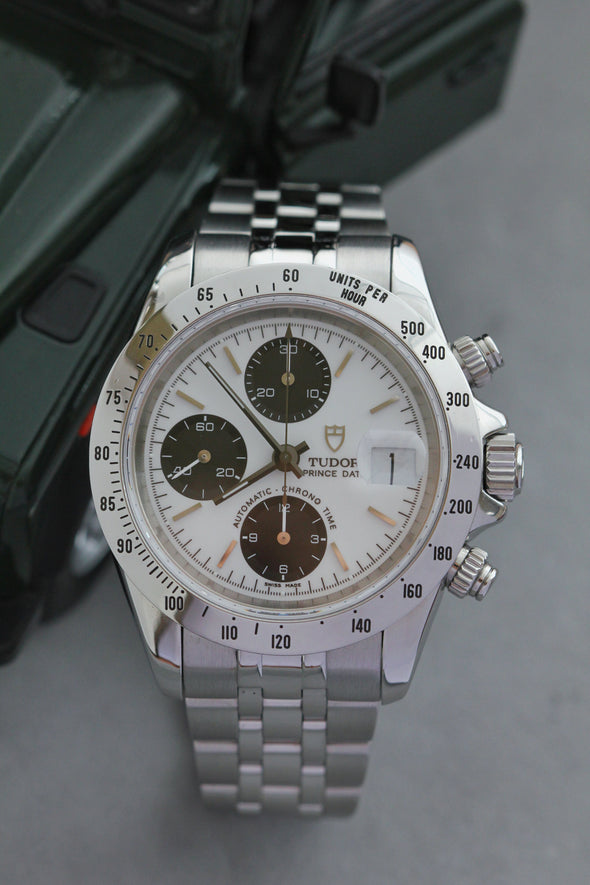 Tudor Prince Date Chronograph 79280 White Dial Watch