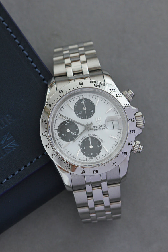 Tudor Prince Date Chronograph 79280 White Dial Watch