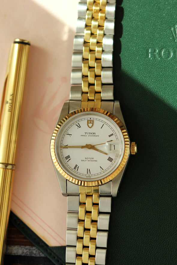 Tudor Prince Oysterdate on White Ceramic Dial