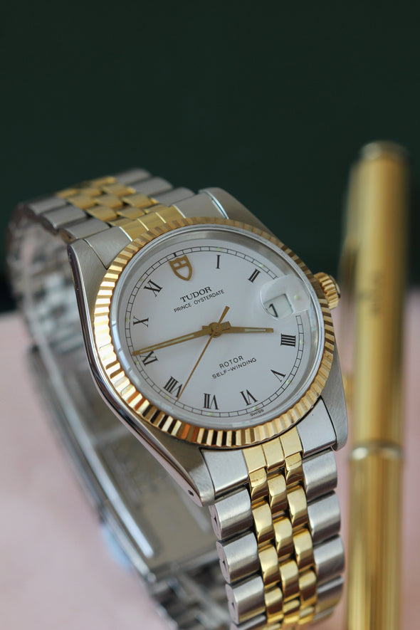 Tudor Prince Oysterdate on White Ceramic Dial