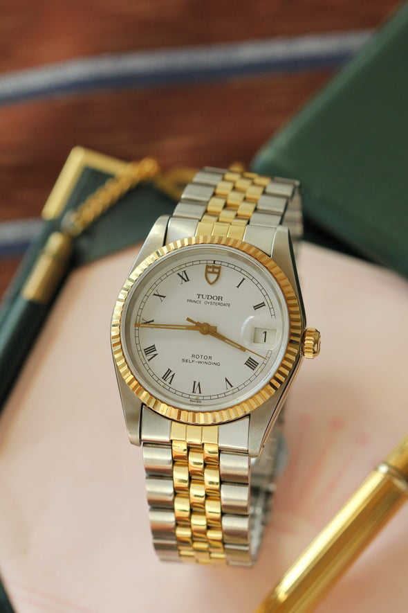 Tudor Prince Oysterdate on White Ceramic Dial