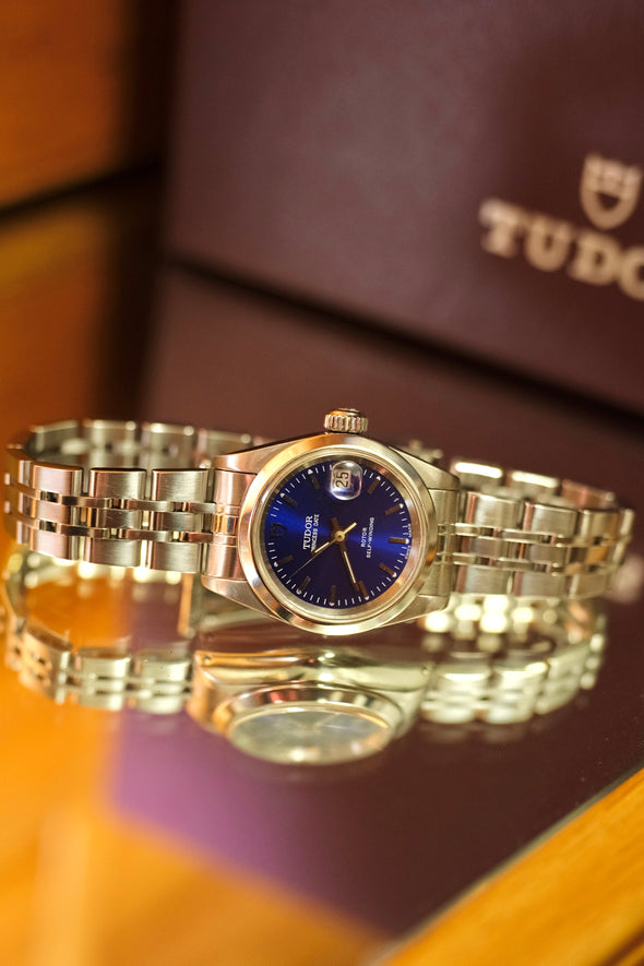 Tudor Princess Date Blue Dial Ref: 92400 Lady watch