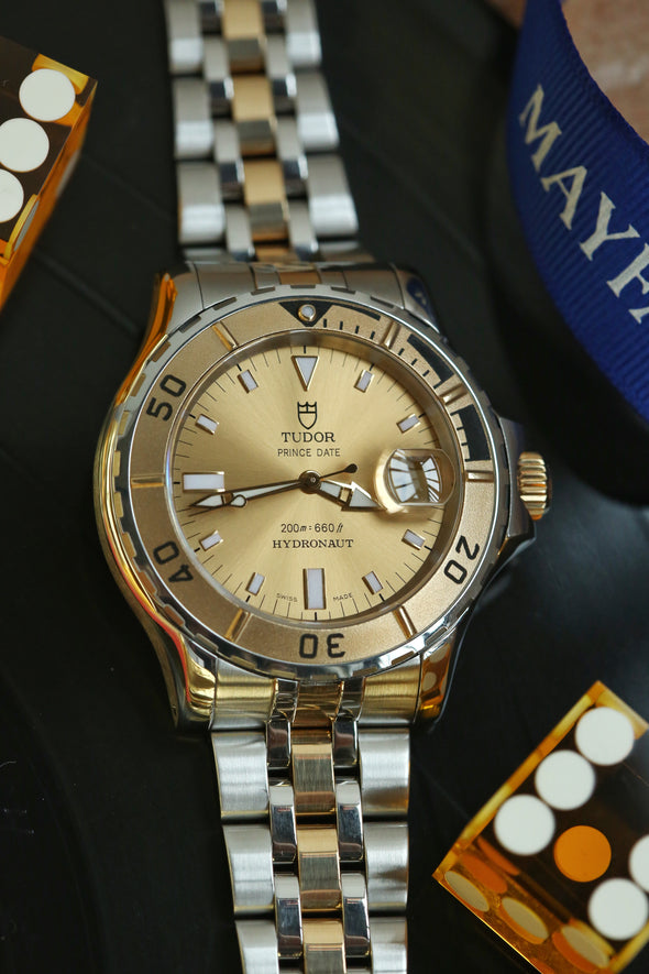 Tudor Hydronaut 89193 Gold Dial Watch Full-Set