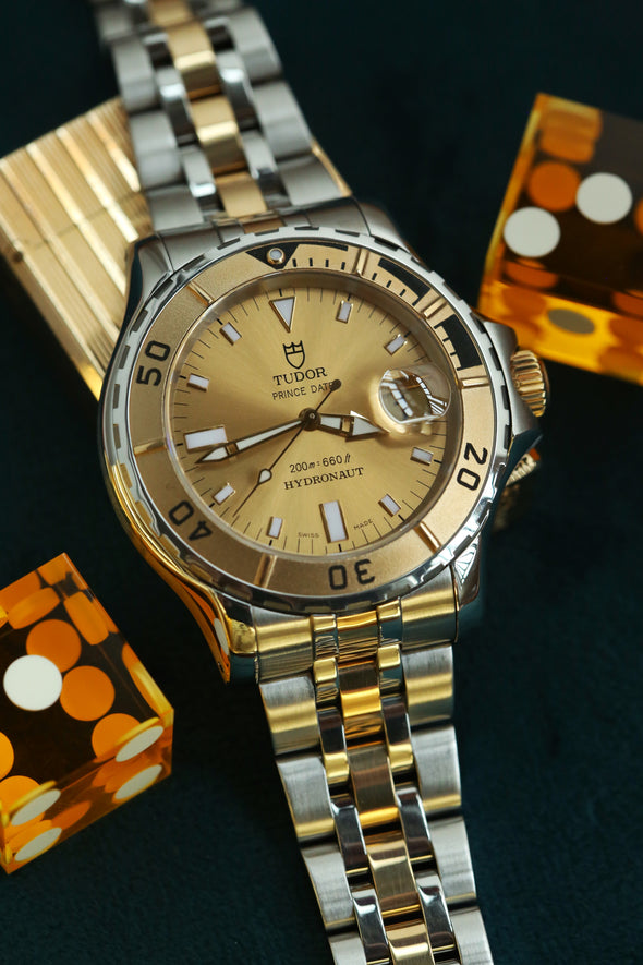Tudor Hydronaut 89193 Gold Dial Watch Full-Set