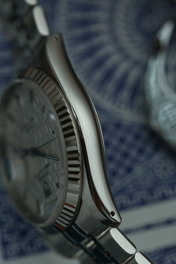 Tudor Prince Date-Day 76214 Linen dial watch