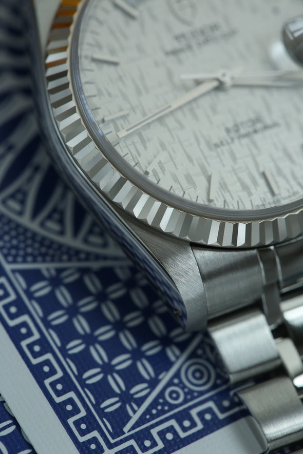 Tudor Prince Date-Day 76214 Linen dial watch